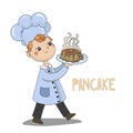 Vector pancakes illustration. Vector pancakes illustration.